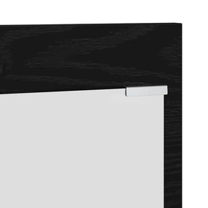 Appendiabiti a muro con lo scaffale Rovere nero 70 x 10 x 90 cm 874524