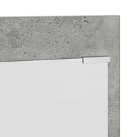 Appendiabiti a muro con specchio Grigio cemento 70 x 10 x 90 cm 874526