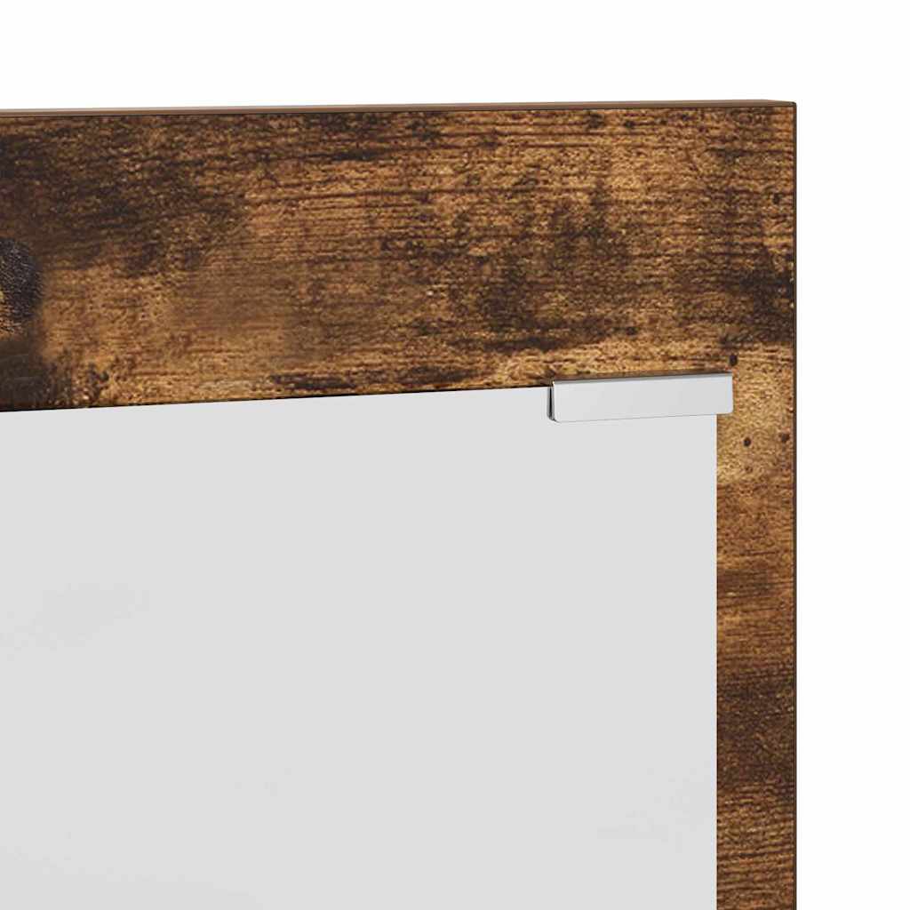 Appendiabiti a muro con lo scaffale Rovere fumo 70 x 10 x 90 cm 874527