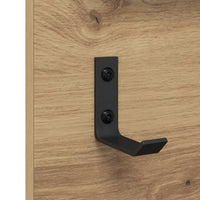 Appendiabiti a muro rovere artigianale 70 x 10 x 90 cm 874530