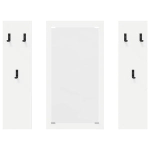 Appendiabiti a muro Bianco 96 x 1.5 x 90 cm Legno multistrato 874531