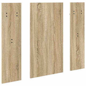 Appendiabiti a muro con specchio rovere sonoma 96 x 1.5 x 90 cm 874533