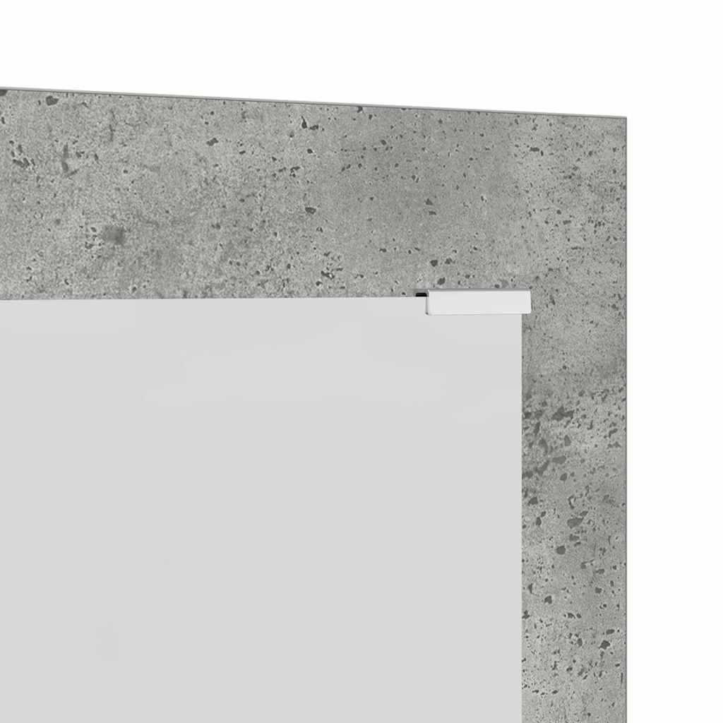 Appendiabiti a muro Grigio cemento 96 x 1.5 x 90 cm 874534