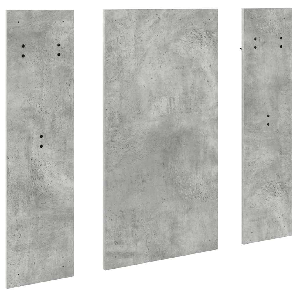 Appendiabiti a muro Grigio cemento 96 x 1.5 x 90 cm 874534