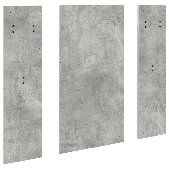 Appendiabiti a muro Grigio cemento 96 x 1.5 x 90 cm 874534