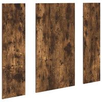 vidaXL Appendiabiti a muro con specchio Rovere fumo 96 x 1.5 x 90 cm