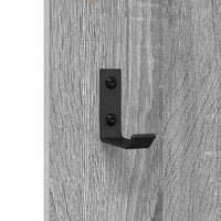 Appendiabiti a muro con specchio Grigio sonoma 96 x 1.5 x 90 cm 874536