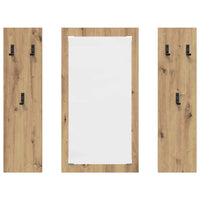 Appendiabiti a muro rovere artigianale 96 x 1.5 x 90 cm 874538