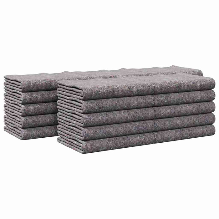 vidaXL Coperte da trasloco 25 pcs Grigio 150 x 200 cm Tessuto