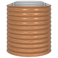 Letto rialzato da giardino Marrone 320 x 80 x 81 cm Acciaio 42011326