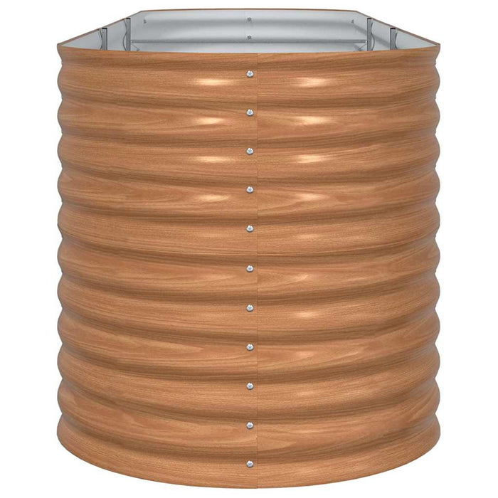 Letto rialzato da giardino Marrone 320 x 80 x 81 cm Acciaio 42011326