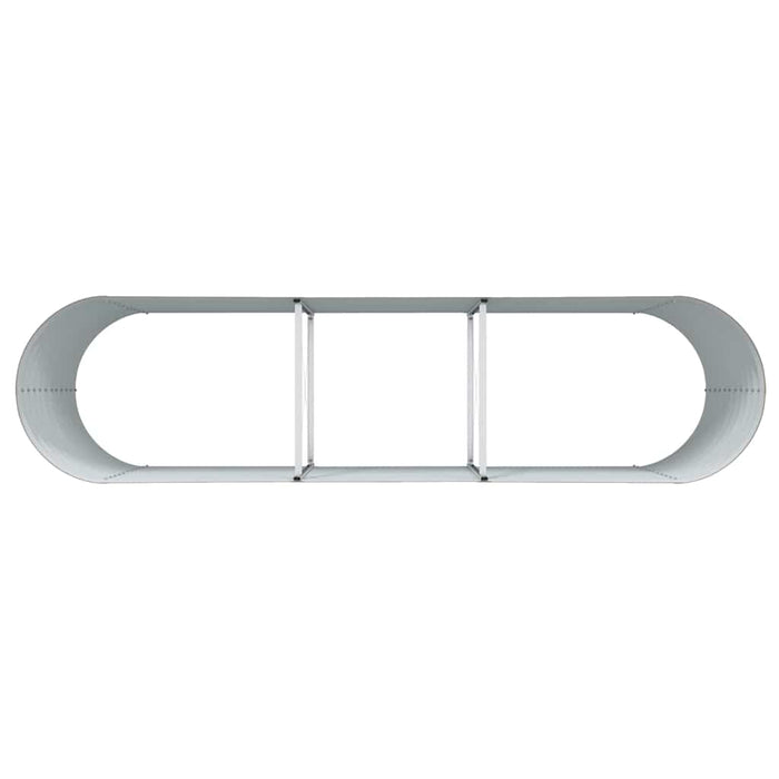 Letto rialzato da giardino Marrone 320 x 80 x 81 cm Acciaio 42011326