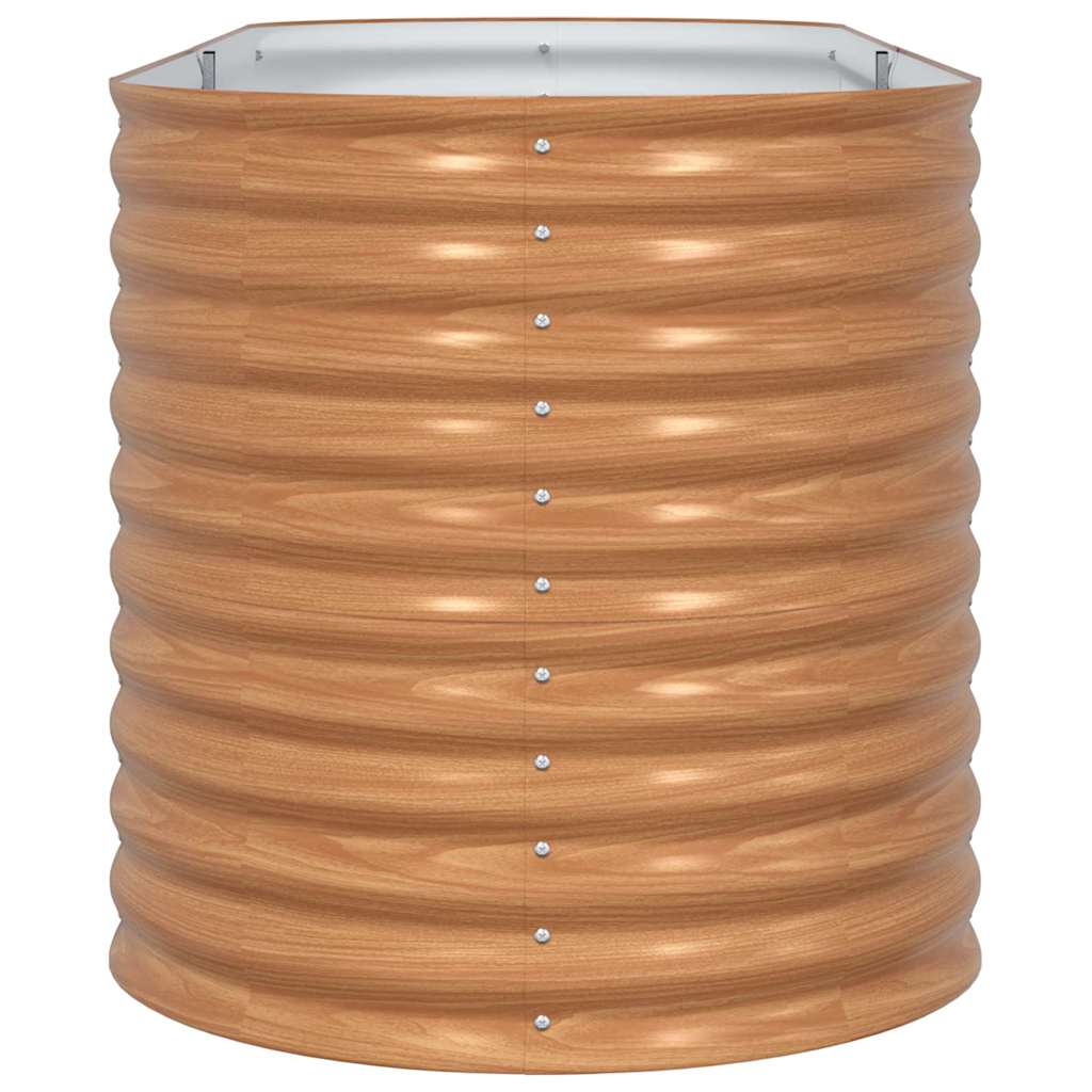 Letto rialzato da giardino Marrone 240 x 80 x 81 cm Acciaio 42011327