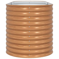 Letto rialzato da giardino Marrone 240 x 80 x 81 cm Acciaio 42011327