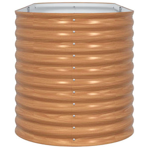 Letto rialzato da giardino Marrone 240 x 80 x 81 cm Acciaio 42011327