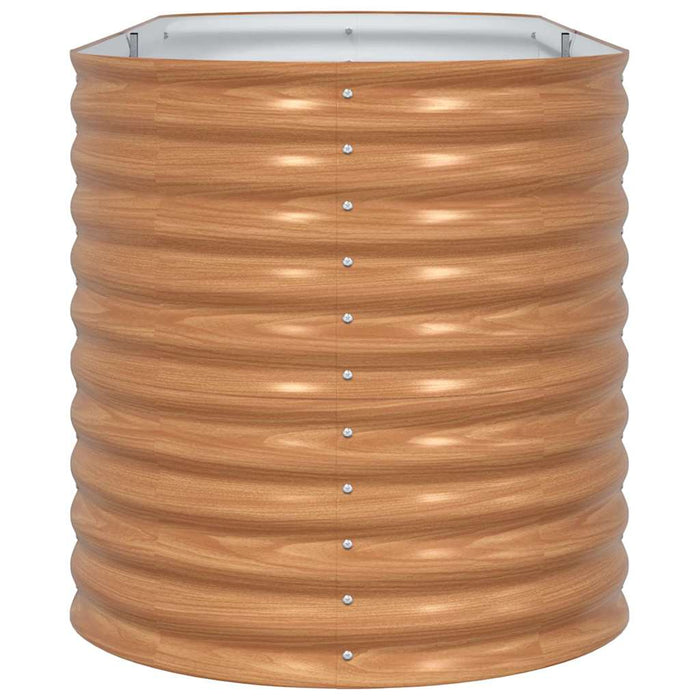 Letto rialzato da giardino Marrone 240 x 80 x 81 cm Acciaio 42011327