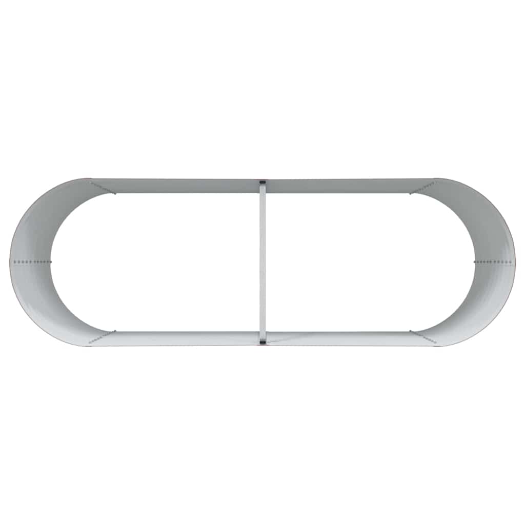 Letto rialzato da giardino Marrone 240 x 80 x 81 cm Acciaio 42011327