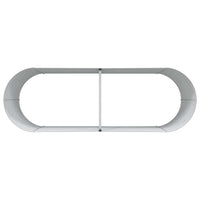 Letto rialzato da giardino Marrone 240 x 80 x 81 cm Acciaio 42011327