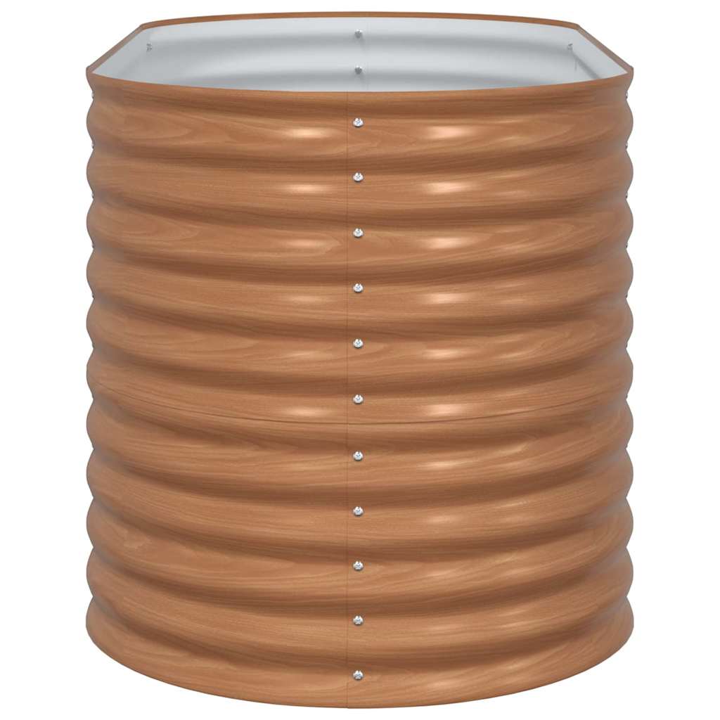 Letto rialzato da giardino Marrone 160 x 80 x 81 cm Acciaio 42011328