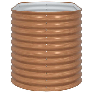 Letto rialzato da giardino Marrone 160 x 80 x 81 cm Acciaio 42011328