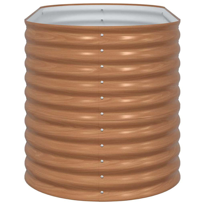 Letto rialzato da giardino Marrone 160 x 80 x 81 cm Acciaio 42011328