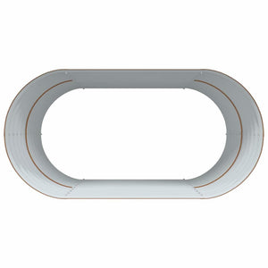 Letto rialzato da giardino Marrone 160 x 80 x 81 cm Acciaio 42011328