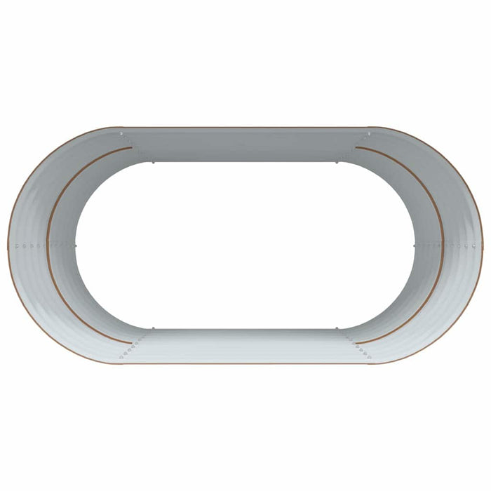 Letto rialzato da giardino Marrone 160 x 80 x 81 cm Acciaio 42011328