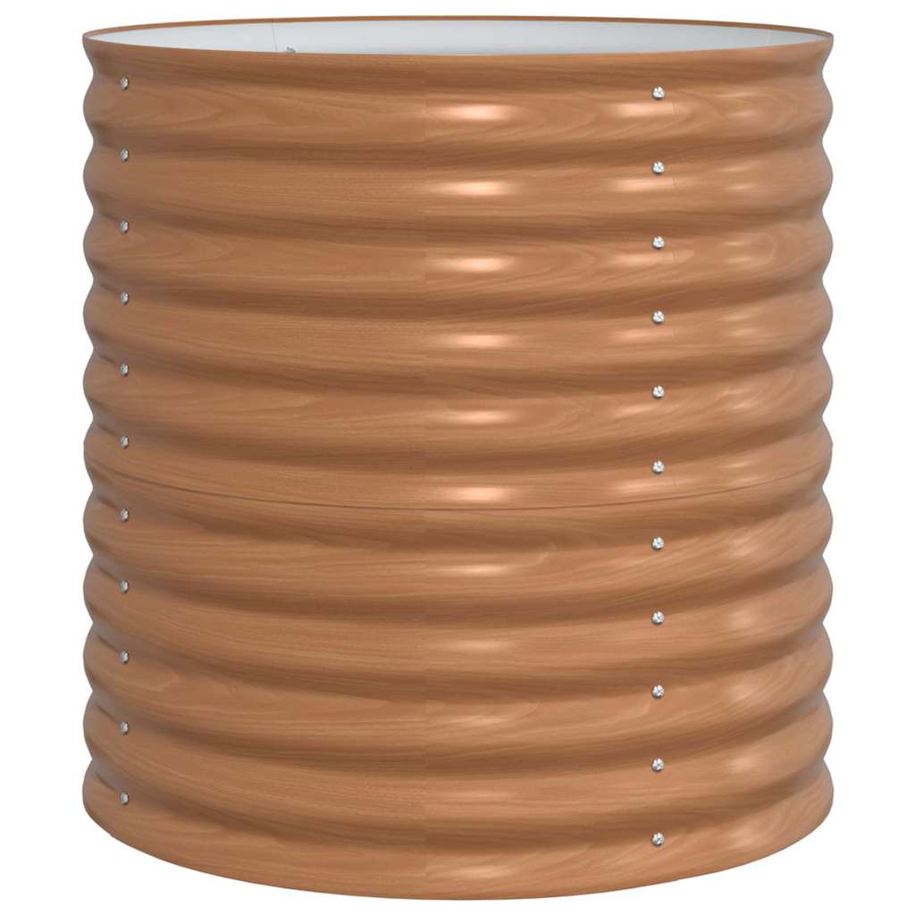 Letto rialzato da giardino Marrone 80 x 80 x 81 cm Acciaio 42011329