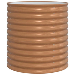 Letto rialzato da giardino Marrone 80 x 80 x 81 cm Acciaio 42011329