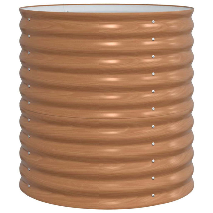 Letto rialzato da giardino Marrone 80 x 80 x 81 cm Acciaio 42011329