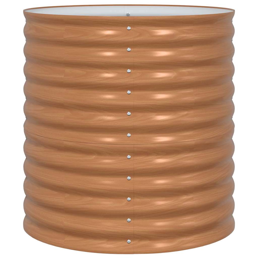 Letto rialzato da giardino Marrone 80 x 80 x 81 cm Acciaio 42011329