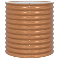 Letto rialzato da giardino Marrone 80 x 80 x 81 cm Acciaio 42011329