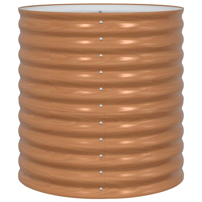 Letto rialzato da giardino Marrone 80 x 80 x 81 cm Acciaio 42011329