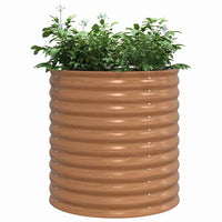 Letto rialzato da giardino Marrone 80 x 80 x 81 cm Acciaio 42011329