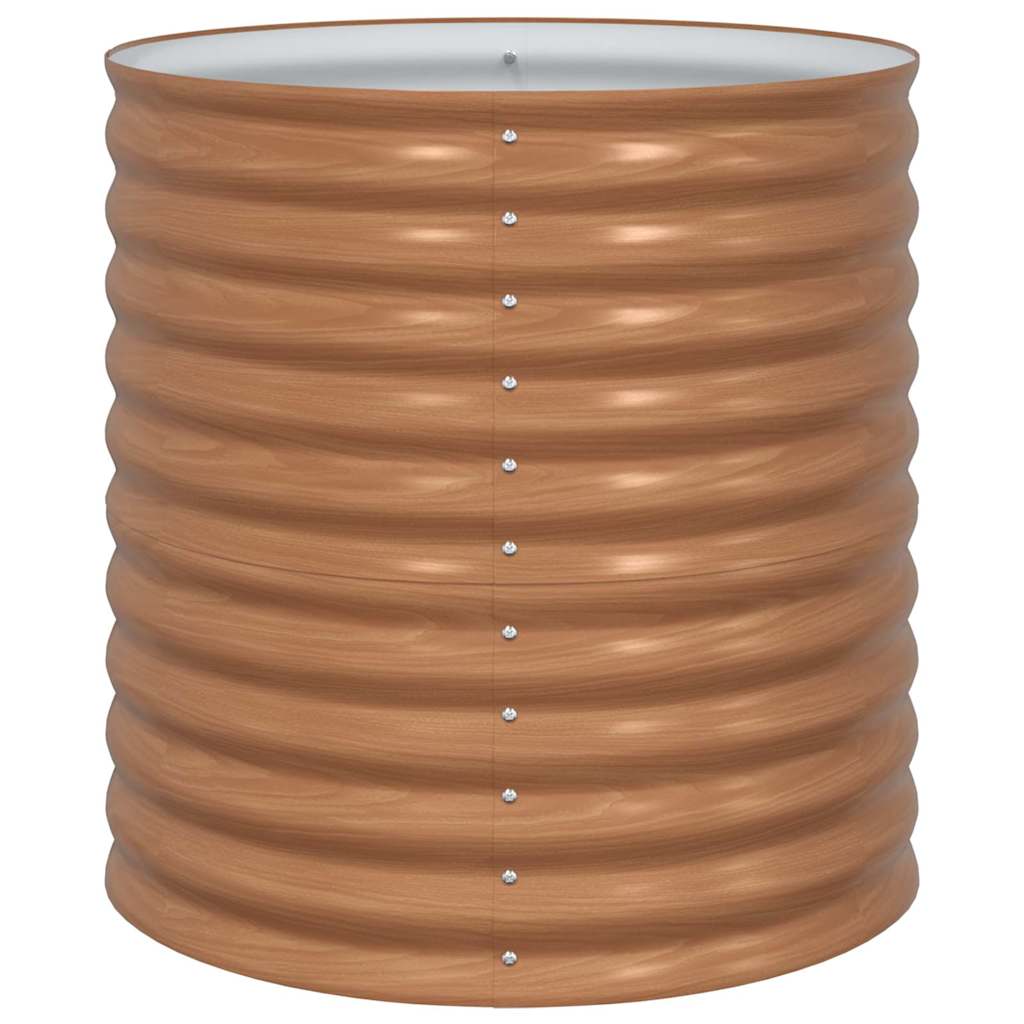 Letto rialzato da giardino Marrone 80 x 80 x 81 cm Acciaio 42011329