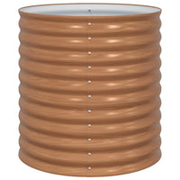 Letto rialzato da giardino Marrone 80 x 80 x 81 cm Acciaio 42011329