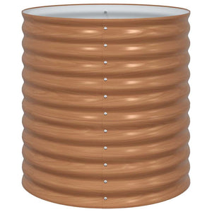 Letto rialzato da giardino Marrone 80 x 80 x 81 cm Acciaio 42011329