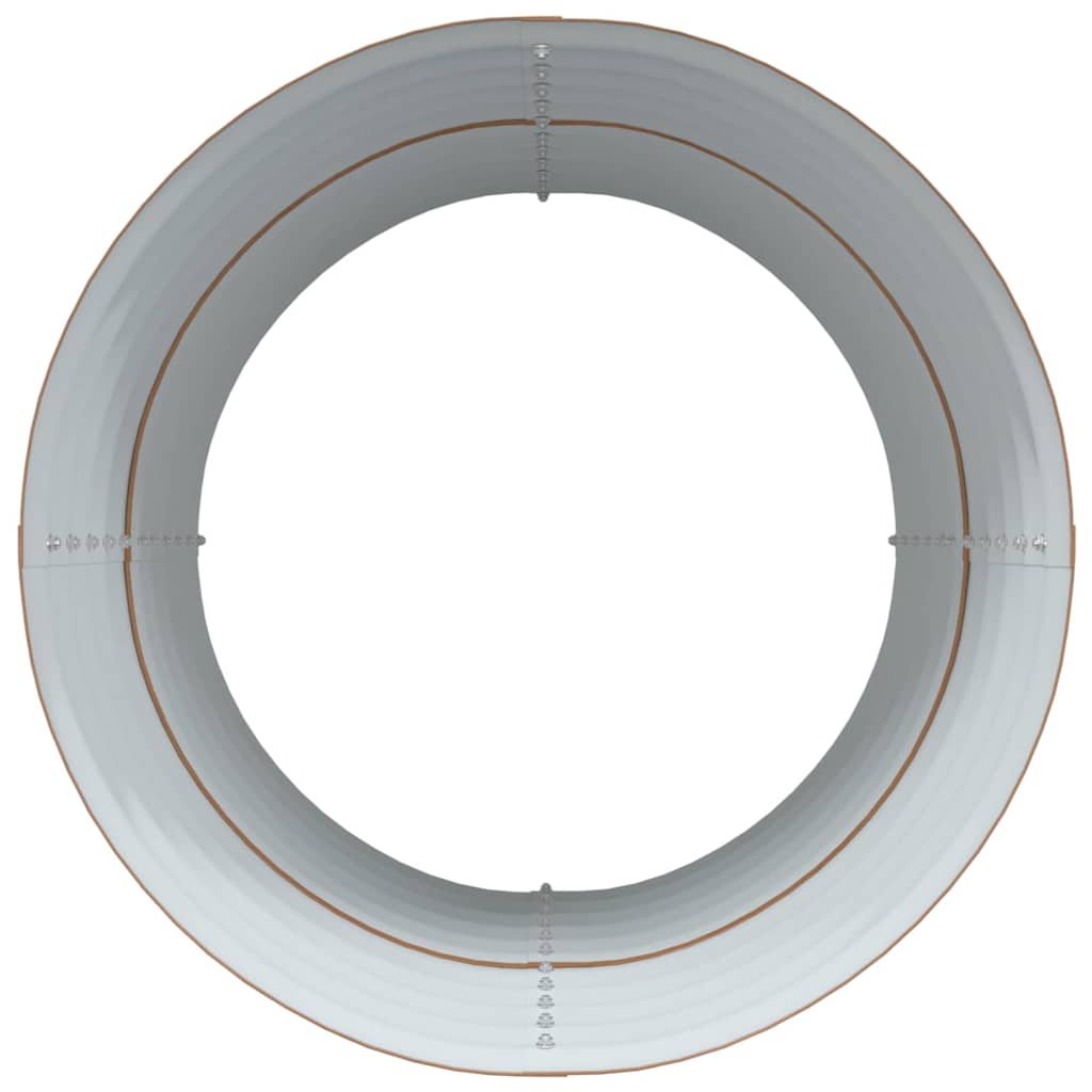 Letto rialzato da giardino Marrone 80 x 80 x 81 cm Acciaio 42011329