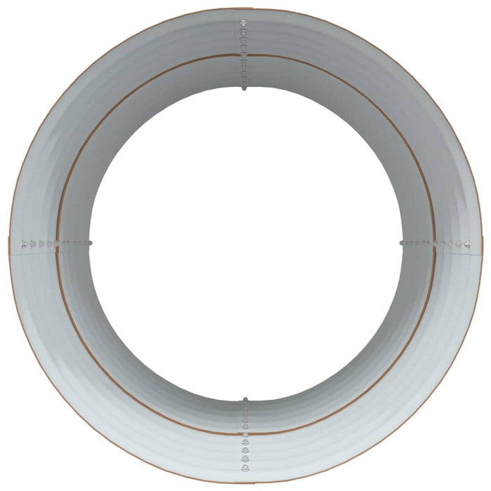 Letto rialzato da giardino Marrone 80 x 80 x 81 cm Acciaio 42011329