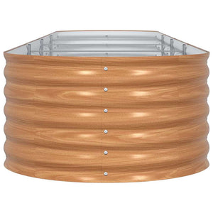 Letto rialzato da giardino Marrone 400 x 80 x 44 cm Acciaio 42011330