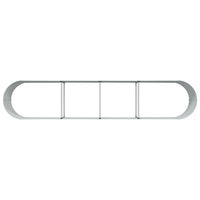 Letto rialzato da giardino Marrone 400 x 80 x 44 cm Acciaio 42011330