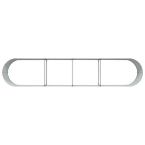 Letto rialzato da giardino Marrone 400 x 80 x 44 cm Acciaio 42011330