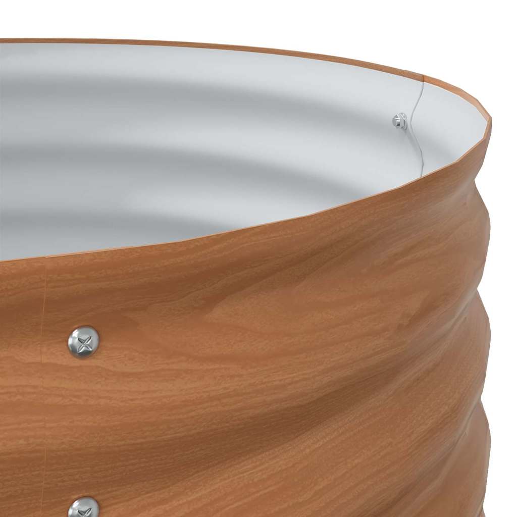 Letto rialzato da giardino Marrone 160 x 80 x 44 cm Acciaio 42011333