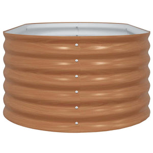 Letto rialzato da giardino Marrone 160 x 80 x 44 cm Acciaio 42011333