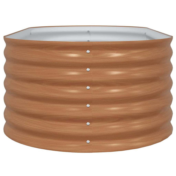 Letto rialzato da giardino Marrone 160 x 80 x 44 cm Acciaio 42011333