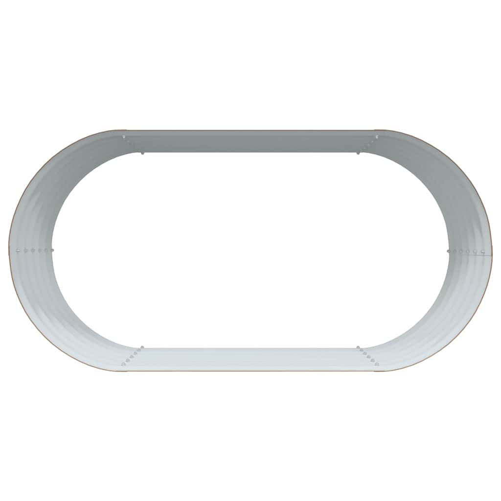 Letto rialzato da giardino Marrone 160 x 80 x 44 cm Acciaio 42011333