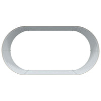 Letto rialzato da giardino Marrone 160 x 80 x 44 cm Acciaio 42011333