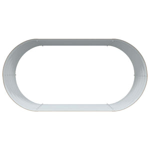 Letto rialzato da giardino Marrone 160 x 80 x 44 cm Acciaio 42011333