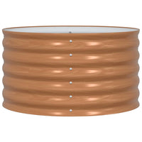 Letto rialzato da giardino Marrone 80 x 80 x 44 cm Acciaio 42011334