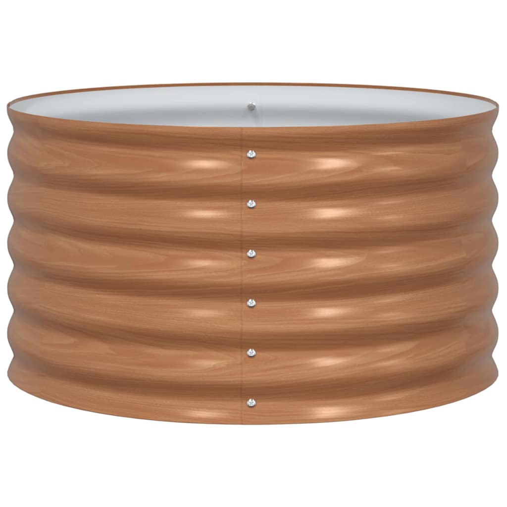 Letto rialzato da giardino Marrone 80 x 80 x 44 cm Acciaio 42011334